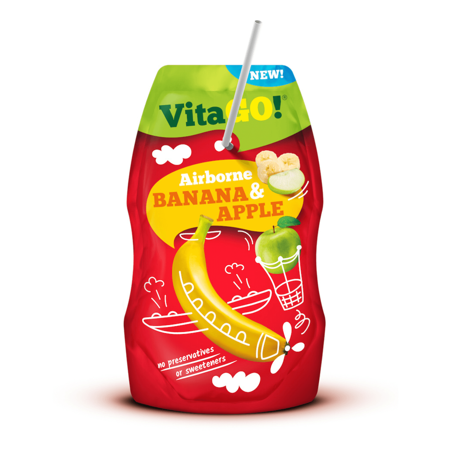 VITA GO POM BANANA 8X200ML
